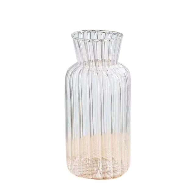 Home Vase Nordic Durable Nordic Stripe Flower Vase Clear