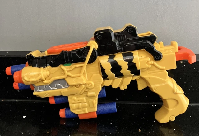 Power Ranger Yellow Gun POWER RANGERS DINO Charge Yellow Morpher Gun Darts Charger Blaster Rare ...