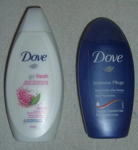 Dove Pflegeset: Duschgel + Shampoo, NEU