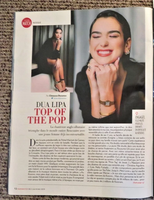 Coupure Presse/Clipping 2019  DUA  LIPA - 1 page