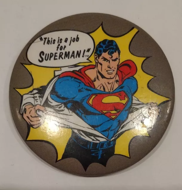 Superman Pin - This Is A Job For Superman!