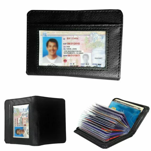 Lock Slim Wallet Secure Men Women RFID Blocking Money Credit Card Holder Wallets 5