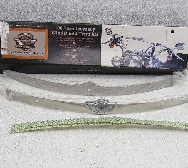 NEW 2003 HARLEY Davidson 100th Anniversary Windshield Trim Kit 57126