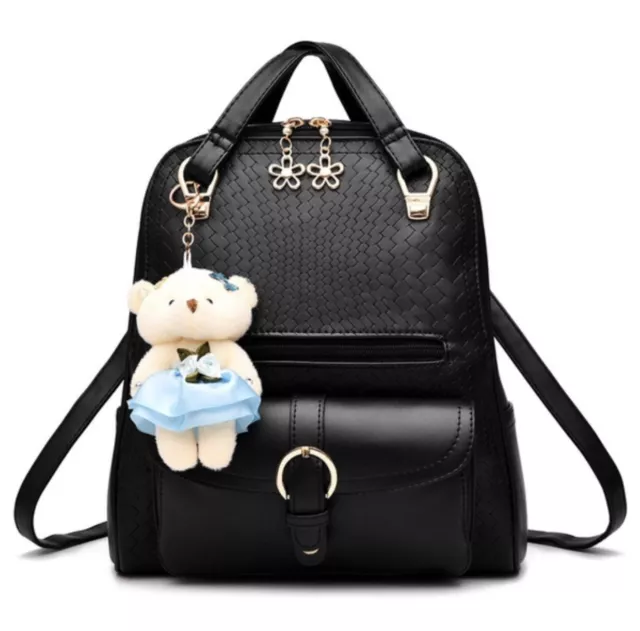Fashion PU Leather School Bags for Women & Teenagers Girls