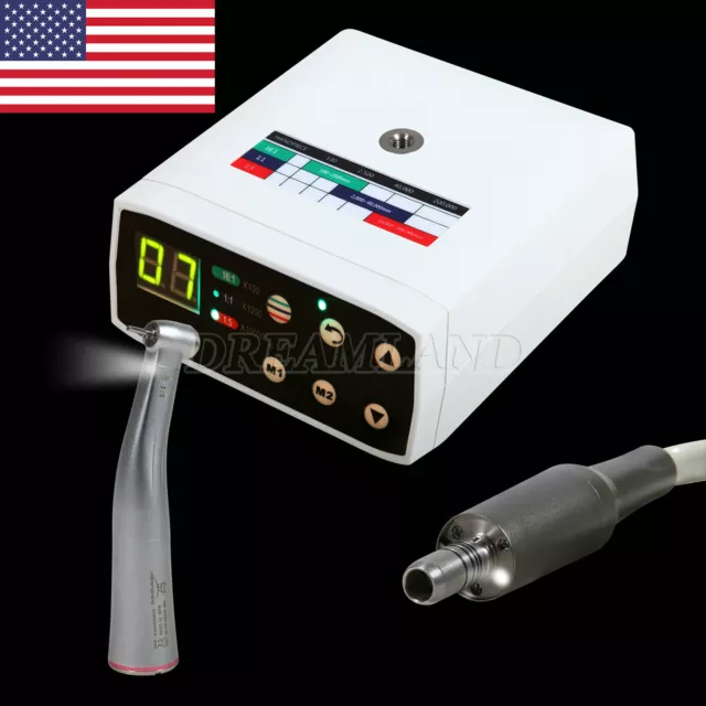 USA NSK Style Dental Brushless LED Electric Micro Motor 1:5 Handpiece S-A+