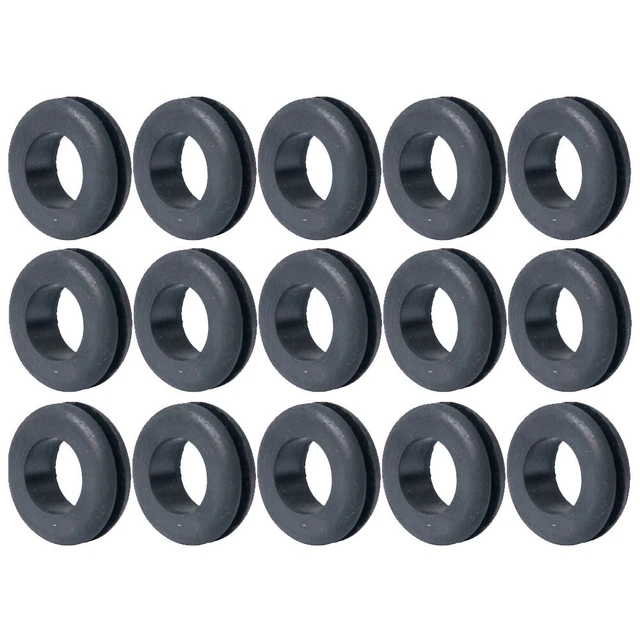 1/4" Rubber BUNA Grommets with 1/8” ID Hole for 1/16" Thick Panels Bushings