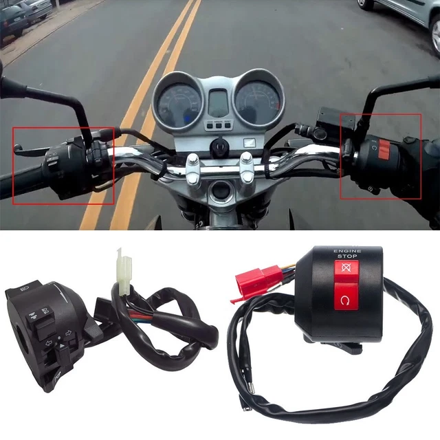 Interrupteur Guidon 3-en-1 Vélo Électrique – Phare + Clignotants + Klaxon – RiToEasysports Commande Compacte Et Étanché