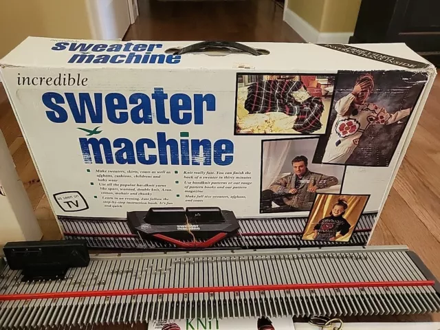 Vintage Bond Incredible Sweater Machine Knitting Machine + Extension Kit  EXTRAS