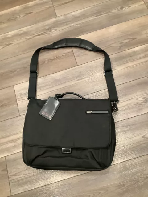Tumi FXT Ballistic Nylon Slim Expandable Computer Flap Briefcase Black #26192D4