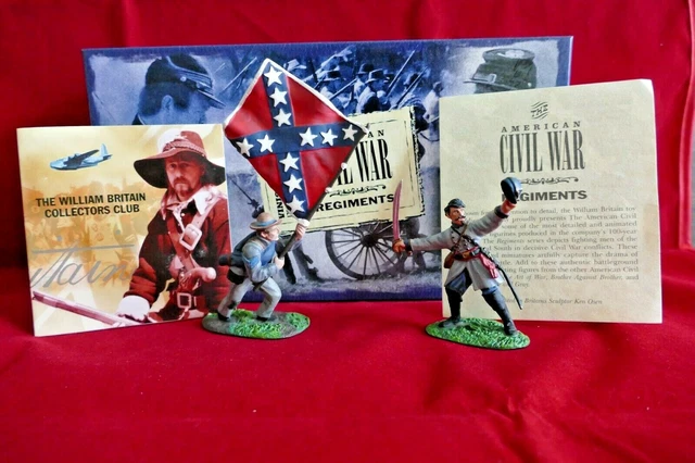 Soldats de plomb BRITAINS ACW CONFEDERATE COMMAND SET 57th Virginia
