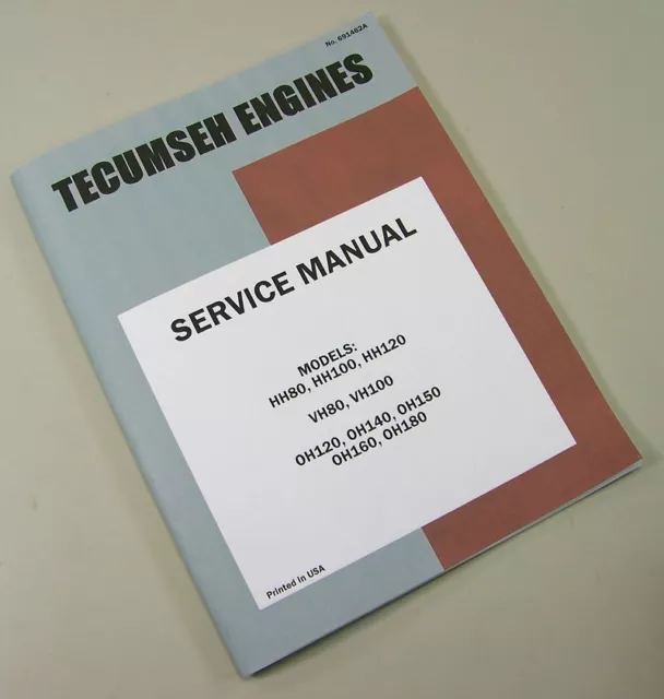 Sears Suburban 12 Lawn Mower Garden Tractor Tecumseh Hh120 Engine Service Manual