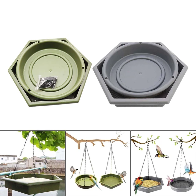 Lot De 2 Mangeoires à Oiseaux Tube - Anti-Écureuils - 4 Ports - Facile à Remplir & Nettoyer - Pour Jardin