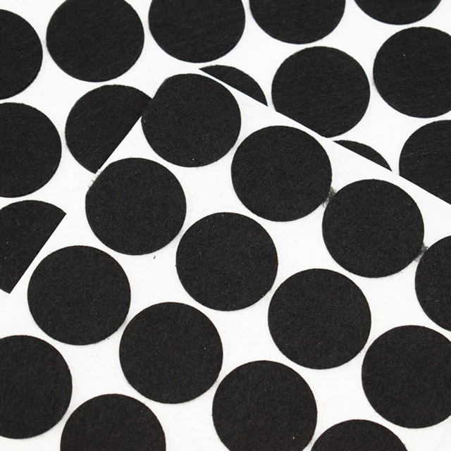 200 pezzi aliante rotondo in feltro 2 cm diametro protezione pavimento pad per tavolo sedia