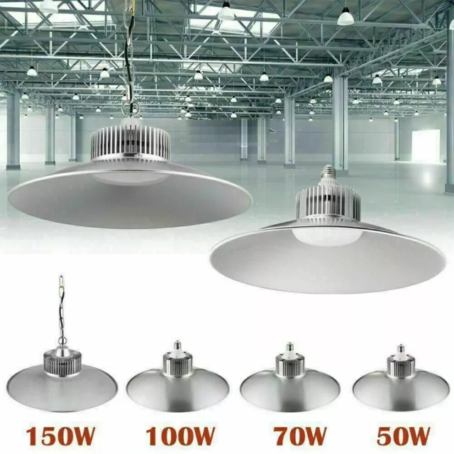 100W 200W 300W UFO LED Hallenbeleuchtung Hallenstrahler Hallenleuchte High Bay