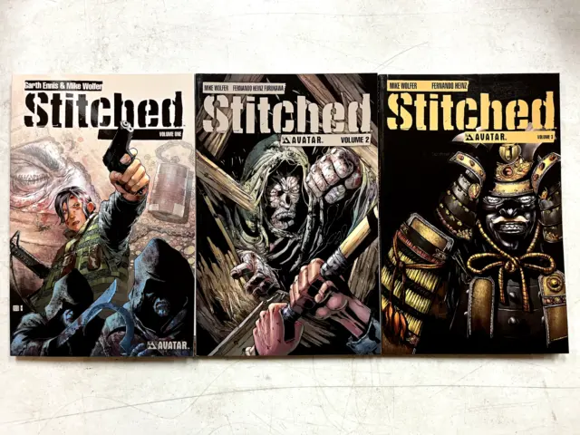 Stitched GN Set Garth Ennis Mike Wolfer Volume 1 2 3 Crossed Boys TPB New NM