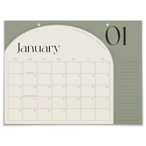 AESTHETIC 2024 DESK Calendar Minimal 20232024 Desktop Or Wall