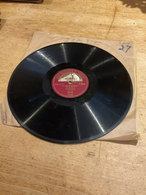 JEAN SABLON - SUR LE PONT D'AVIGNON - JE TIRE MA REVERENCE - 78 rpm - HMV B.9054