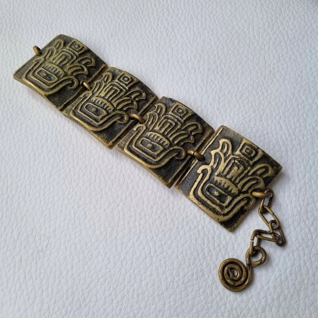 Bracelet Artistique Alain Lerolle En Argent Et Améthyste - Bijou Vintage Signé Et Unique