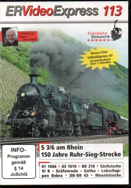 DVD Eisenbahn Romantik Video Express 43+113 u.a. Wicklesgreuth-Windsbach / BR 65