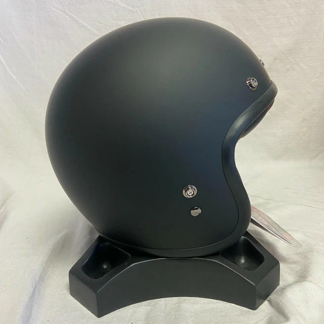 BELL CUSTOM 500 Solid Open Face Motorcycle Helmet Matte Black XLarge XL