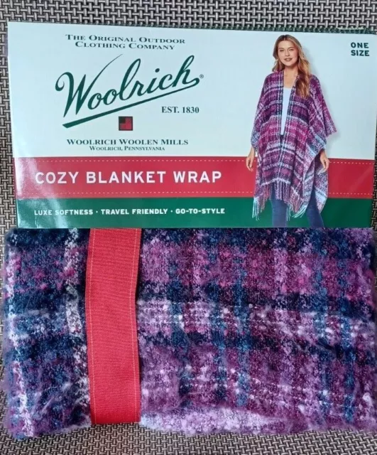 Woolrich Women's Ultra Soft & Cozy Blanket Wrap One Size Fits All 2