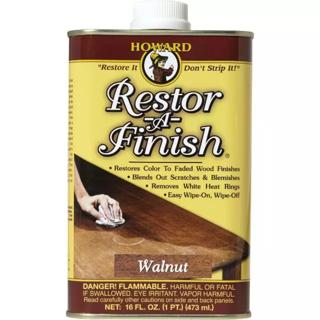 Howard Restor-A-Finish 16 Oz. Walnut Wood Finish Restorer RF4016 Howard