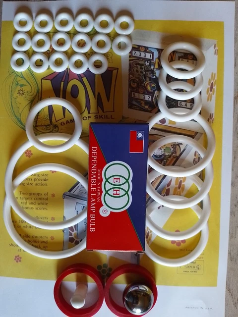 Kit Élastiques Et Doigt De Flipper Jaune Pour Flipper PANTHERA GOTTLIEB - Neuf