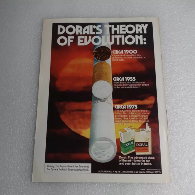 Vintage Print Ad Doral Cigarettes Sports Illustrated Feb 24, 1975