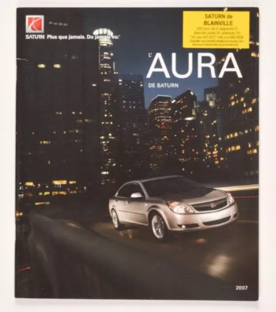 SATURN Aura 2007 dealer brochure - French - Canada