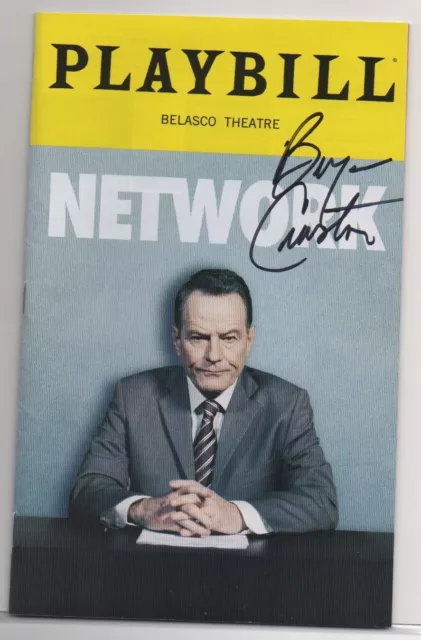 BRYAN CRANSTON signed playbill auto AUTOGRAPH IN PERSON Breaking Bad ACOA