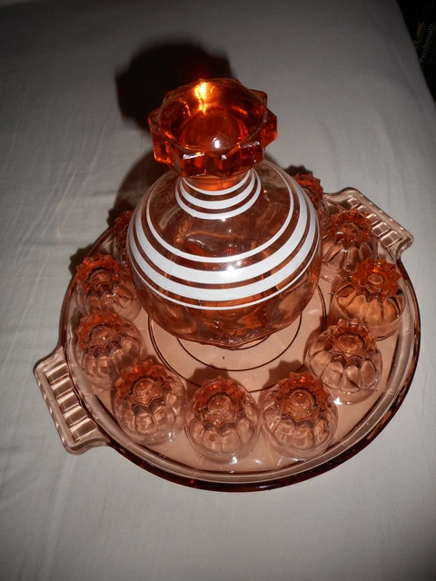 Lot De 7 Verres Miniatures Art Déco - Liqueur, Eau-de-vie - France XXe Siècle - Collection