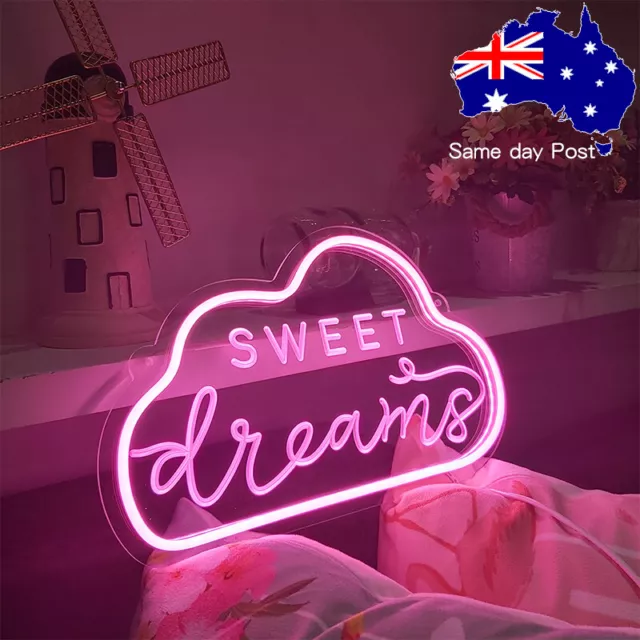 Sweet Dreams Neon Sign Neon Sign Custom neon sign kids room decor Handmade Neon