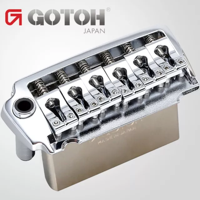 NEW Gotoh EV510TS-BS Non-locking 2 Point Tremolo Bridge 37mm STEEL Block, CHROME