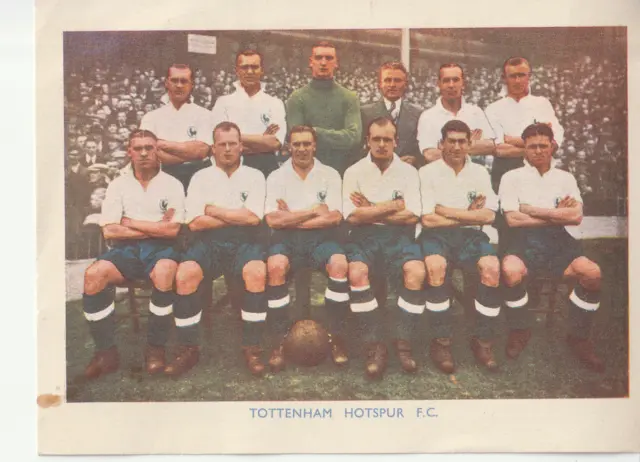 Shermans Pools Searchlight on Famous Teams Trade Card - Tottenham Hotspur