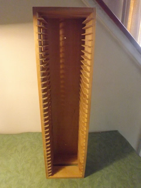 Thirty Five Bay CD/DVD Wooden Storage rack