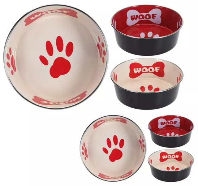 Dog Bowl Stainless Steel Dog Pet Puppy Animal Feeding Water Food Bowl