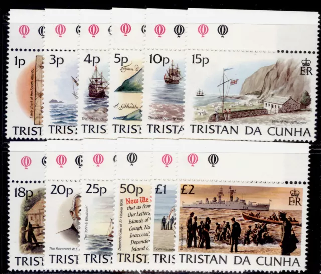 TRISTAN DA CUNHA QEII SG349-360, 1983 Island history set, NH MINT.