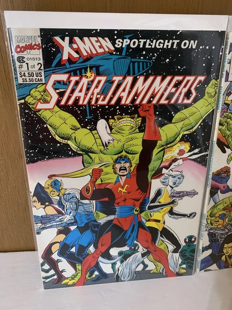 X-Men Spotlight On Starjammers 1 & 2 🔥1990 Complete Set🔥Marvel Comics🔥NM 2