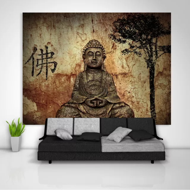 Buddha Religion Wandteppich Kunst Wandbehang Tisch Bettdecke Poster