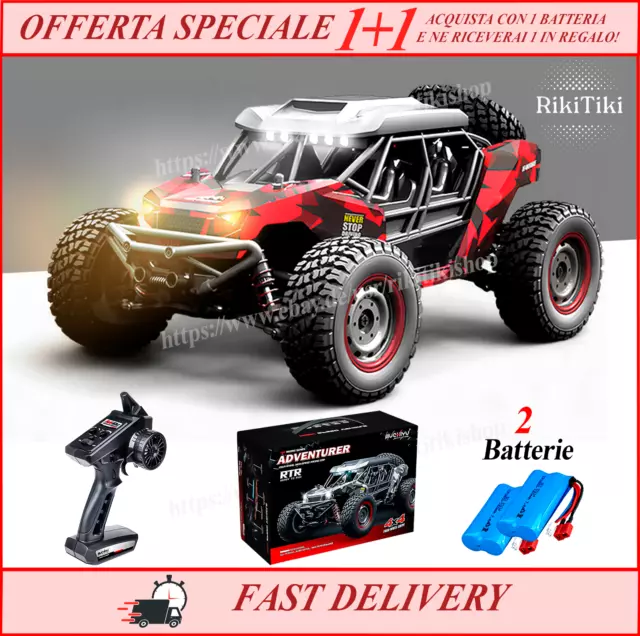 1:16 Macchina Telecomandata 38+km/h Monster Truck 4WD Auto RC Fuoristrada 8 9 10