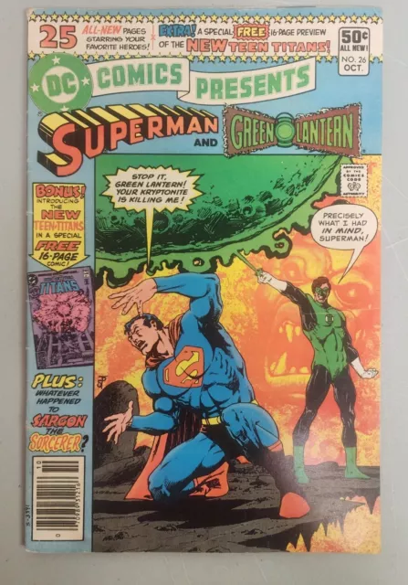 DC Comics Presents Superman & Green Lantern #26  1st New Teen Titans