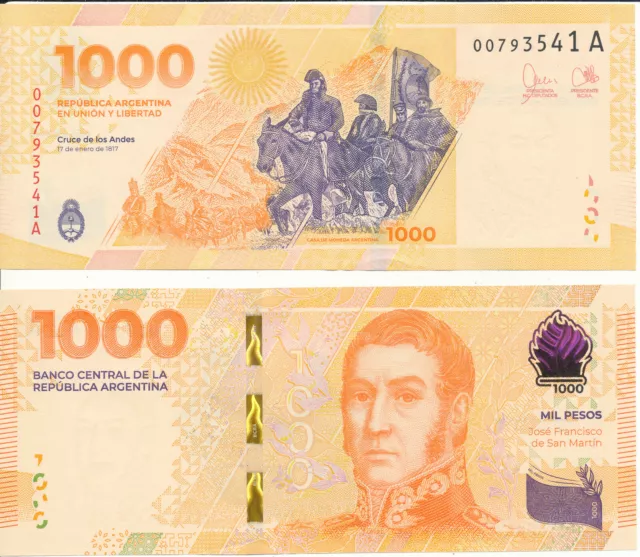 Argentina / Argentinien - 1000 Pesos (2023) UNC - Pick New, Serie A