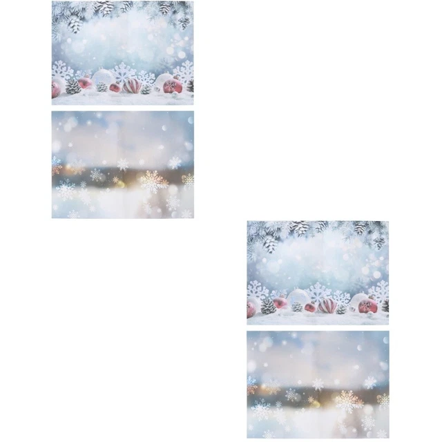 2 PC Fotografie Kulissen Weihnachtshintergrundpapier Tapeziertisch