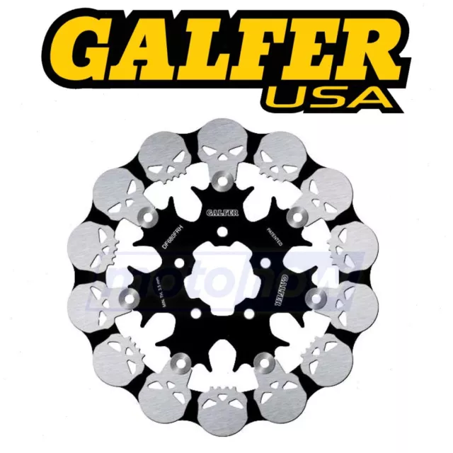Galfer Brakes Floating Skull Rotors for 2005-2014 Harley Davidson FXDC Super ha