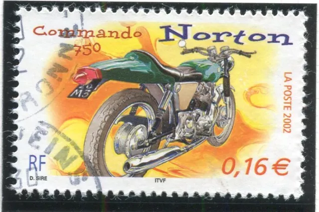 TIMBRE FRANCE OBLITERE N° 3511 MOTO / NORTON / Photo non contractuelle