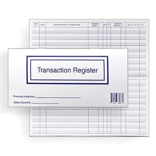 5 CHECKBOOK TRANSACTION Registers 2023 2024 2025 Calendar Check Book