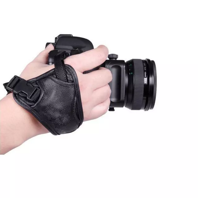 Professional Soft PU Leather Hand Grip Holder Wrist Strap for SLR Camera 2