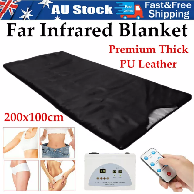 Far Infrared Sauna Blanket Low EMF Weight Loss Slimming Body Shape PU Leather