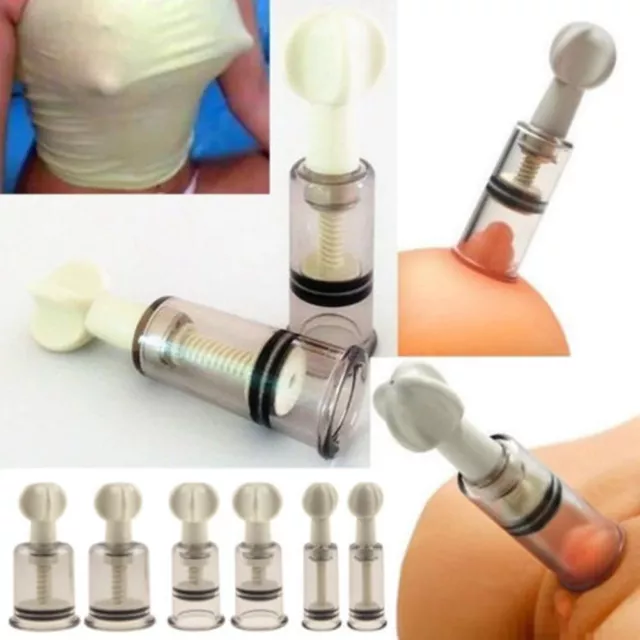 Female Breast Clip Massage Nipple Clamps Enhancement Vacuum Sucker Pump Toy