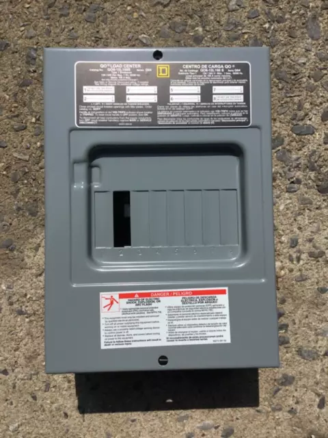 QO 100 Amp Square D Load Center - QO6-12L100S - 6 Space 12 Circuits 120/240 Volt
